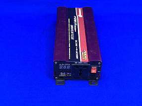 Якісний перетворювач PowerOne Plus 12V-220V 2000W + USB/LED (SSB-2000W)