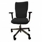 Плюшевий натяжний чохол на офісне крісло, на гумці MinkyHome. Чорний (MH-079)