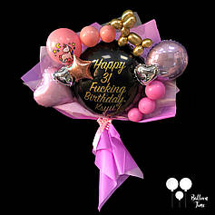 Букет із фольгованих фігур для подруги