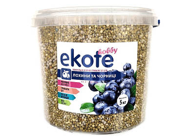 Добриво Еkote для лохини та чорниці 2-3 місяці, 5 кг - Екоте - добриво тривалої дії