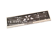 Рамка номерного знака для Nissan - 1 шт тип: європейський