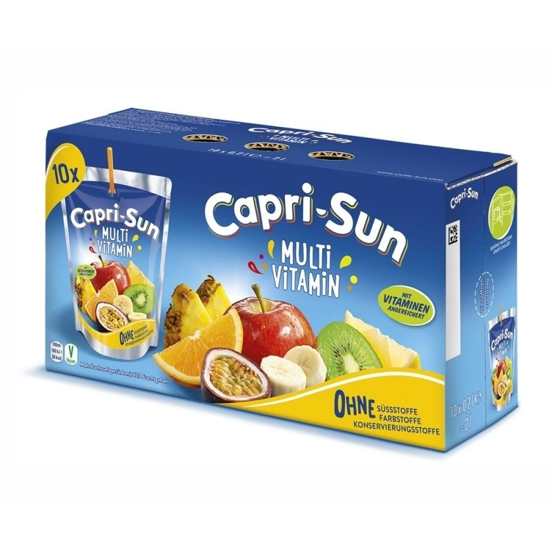 Сік дитячий Capri-Sun Капрізон Multivitamin 200 мл упаковка (40 шт./1уп) Німеччина