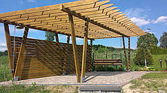 Пергола з гойдалками