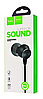 Навушники вакуумні з мікрофоном гарнітура HOCO with mic Proper sound M51 Чорний, фото 4