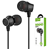 Навушники вакуумні з мікрофоном гарнітура HOCO with mic Proper sound M51 Чорний, фото 3
