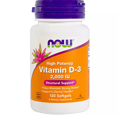 Вітаміни NOW Foods Vitamin D3 2000 ME - 240 софт гель