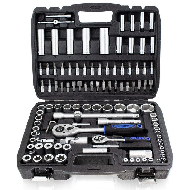 Професійний набір інструментів Bituxx ! 1/2",1/4" (4-32 мм), фото 1