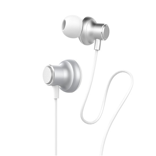 Навушники вакуумні з мікрофоном гарнітура HOCO with mic Magic sound M44 Білий, фото 1