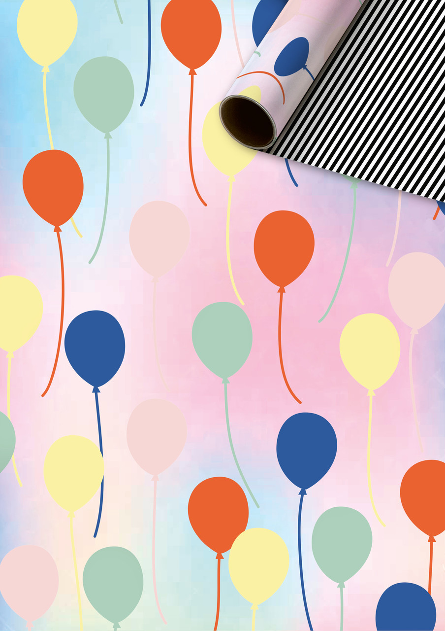 Папір подарунковий Stewo 0,7 x 2,0 м Birthday Fun ball Швейцарія 2528149998-4