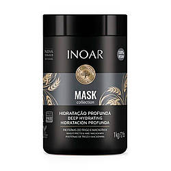 Ліпідний догляд за волоссям маска «Макадамія», Inoar Macadamia Mask, 1000 g