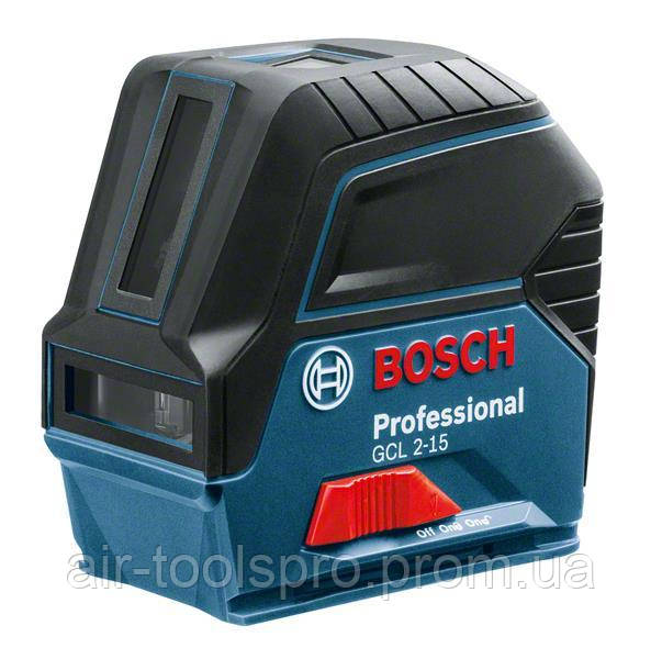 Нівелір лазерний Bosch GCL 2-15 + RM1 + BM3 clip + кейс, ± 0.3 мм на 30 мм, до 15 м, 0.5 кг