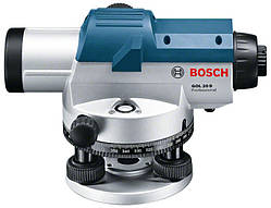 Нівелір оптичний Bosch GOL 20 D + BT 160 + GR 500, зум х20, ± 3.0 мм на 30 м, до 60 м, 1.5 кг