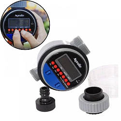 Таймер поливу з кульовим клапаном цифр. кер Aqualin YL21026A під датчик дощу