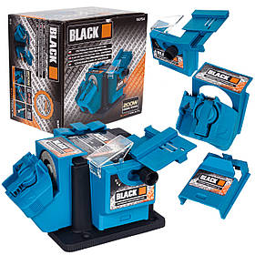 Верстат для заточування свердел ножів ножиць BLACK 3в1 верстат шліфувальний для заточування