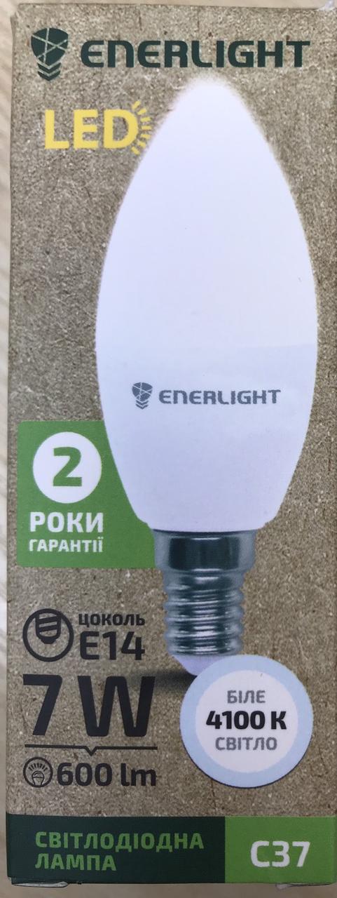 Лампа світлодіодна ENERLIGHT С37 7Вт 4100К Е14