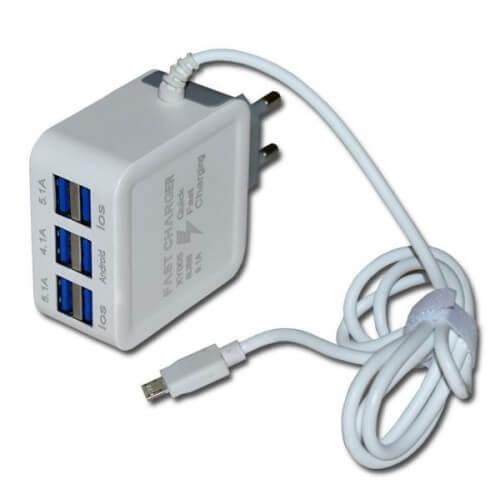 Зарядний блок на 6 usb Fast Charge 9.1 Amax, фото 1