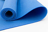 Килимок (каремат) для йоги, фітнесу, танців OSPORT Колібрі (FI-0077) Синій, фото 2