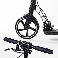 Двоколісний Самокат Best Scooter 92228 дискове гальмо, 2 амортизатора, зручна система складання, фото 8