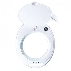 Лампа лупа настільна на струбцині світлодіодна(холодне світло)- 6014-3D(1-12W)з регулюванням яскравості