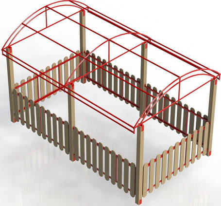 Павільйони, альтанки, навіси, столики і лавочки Kompred