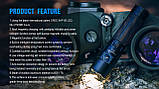 Ліхтар TrustFire MC3, 5000mAh акумулятор і магнітна зарядка в комплекті (2500LM,Cree XHP 50,1*21700, Магніт), фото 5