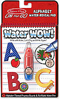 Многоразовая водная раскраска Water WOW «Английский алфавит» Melissa&Doug