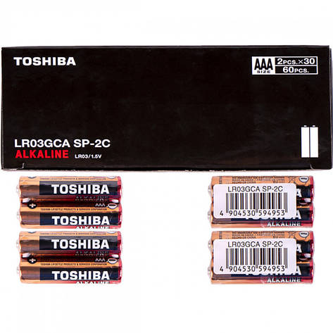 Батарейка Toshiba LR03 GCA SP-2C Economy Alkaline, фото 3