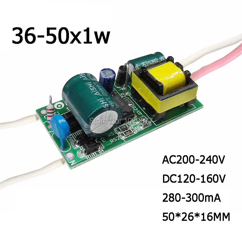 №134 Драйвер Driver 36-50x1W DC120-160V 300mA, фото 1