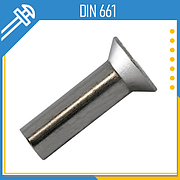 Заклепки з потайною голівкою DIN 661