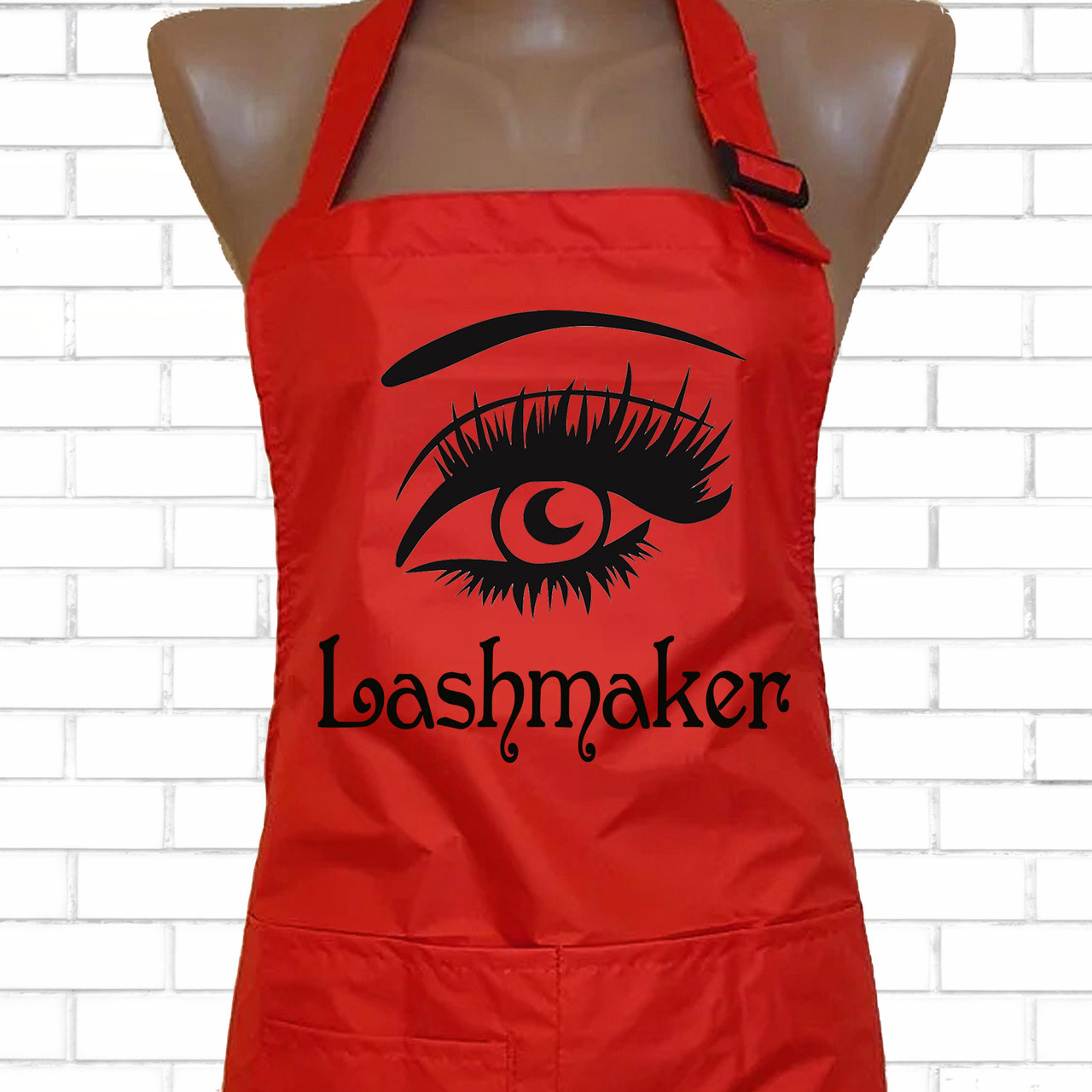 Фартух з принтом для майстра з нарощування вій Lashmaker, 5740-ф