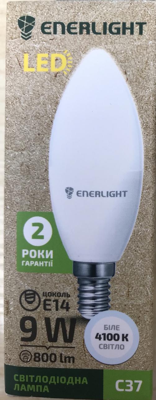 Лампа світлодіодна ENERLIGHT С37 9Вт 4100К Е14