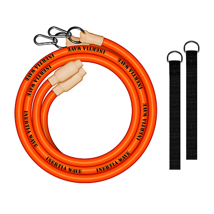 Інерційна гума еспандер для кросфіту Inertia Wave Neon Orange навантаження 270 кг, фото 2