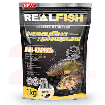 Прикормка Realfish Линь-Карась Творог 1кг