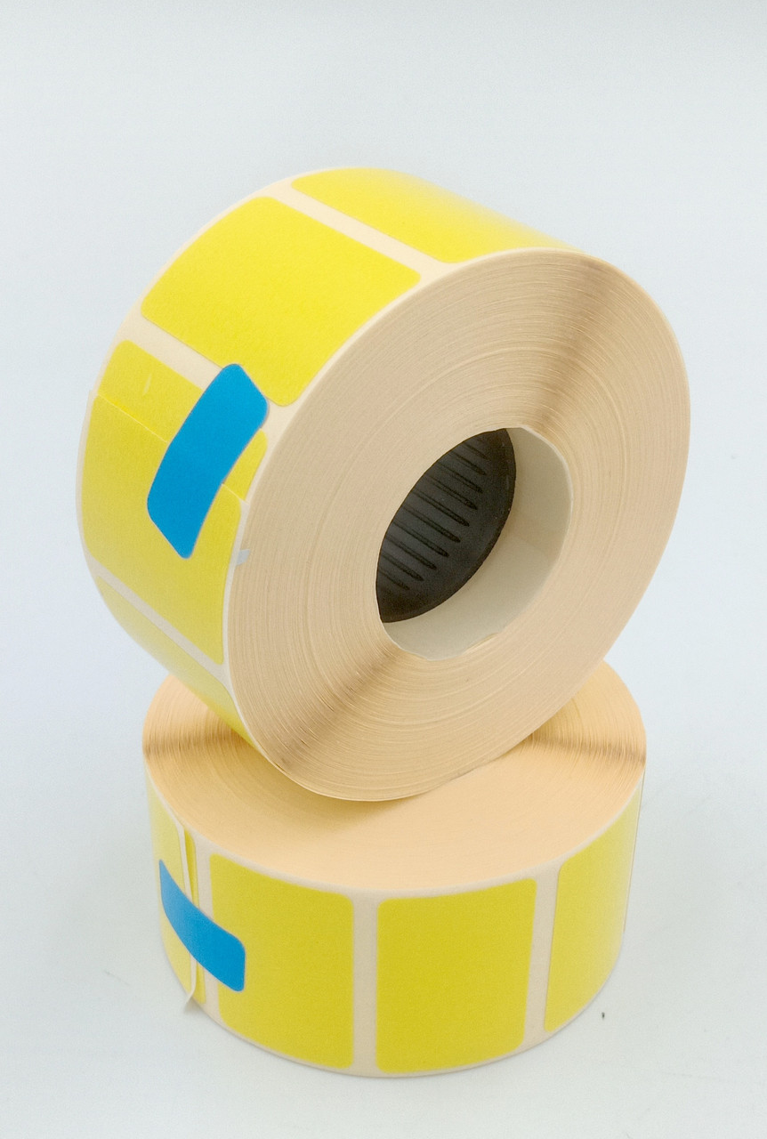 Термоетикетка Т.Еко пантон 30*20 мм 1000 етикеток прямокутна 5 шт. жовта (3020T1000V25Y), фото 1