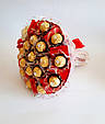 Букет з цукерок Ferrero rocher червоний Моє золотце № 2002 ЗР, фото 3
