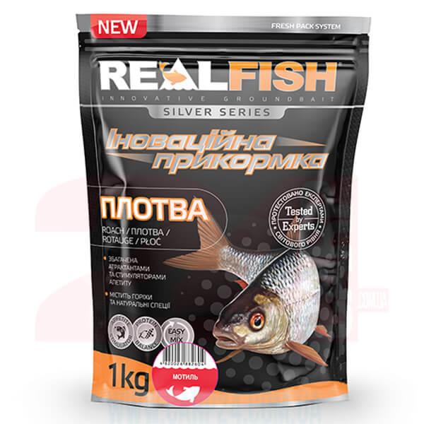 Прикормка Realfish Плотва Мотиль 1кг