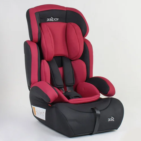 Дитяче автокрісло 1-12 років JOY 94926, група 1/2/3, вага дитини від 9-36 кг, бордове