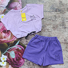 Літній костюм шорти та футболочка для дівчинки (158,164р)