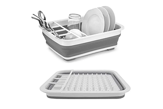 Сушарка-лоток для посуду складана силіконова / 7180