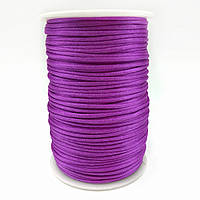 Шнур корсетный фиолетово-розовый круглый атласный 3 мм