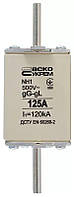 Запобіжник ножовий з плавкою вставкою NH1 125A gG, АСКО-УКРЕМ (A0050010029)