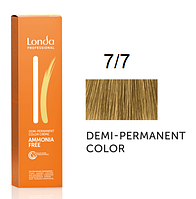 Крем-фарба Londa Professional без аміаку 7/7 Блонд коричневий 60 мл.