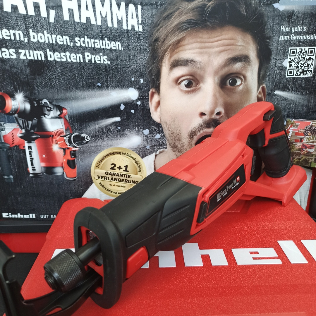 Акумуляторна шабельна пила Einhell TE-AP 18 Li + Акумулятор 3 А/ч + зарядний