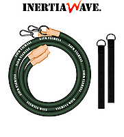 Инерционная резина эспандер для кроссфита Inertia Wave Neon Green нагрузка 270 кг