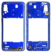 Рамка корпусу Samsung A405F Galaxy A40 2019, синя