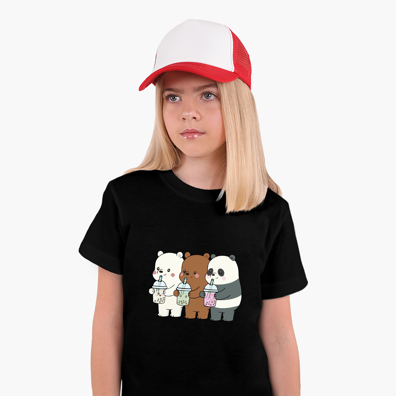 Дитяча футболка Ми звичайні ведмеді (We Bare Bears), кольорова футболка Мультсеріали, фото 1