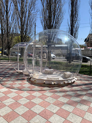 Надувна прозора бабл палатка 3 метри з вентилятором для заходів і відпочинку, фото 1