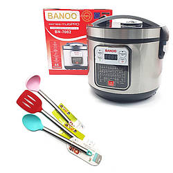 Мультиварка Пароварка Banoo 48 програм Багатофункціональна на 6л 1500Вт і лопатка ложка ополоник BN-7002