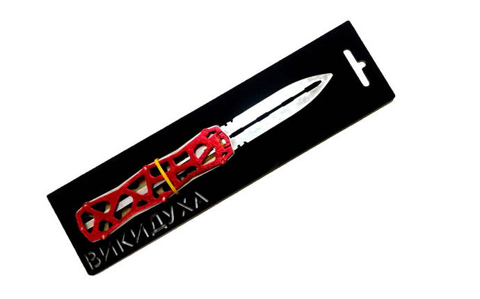 Ніж іграшковий дерев'яний Сувенір-Декор викідуха Скелетон Red, SK-RED, фото 1