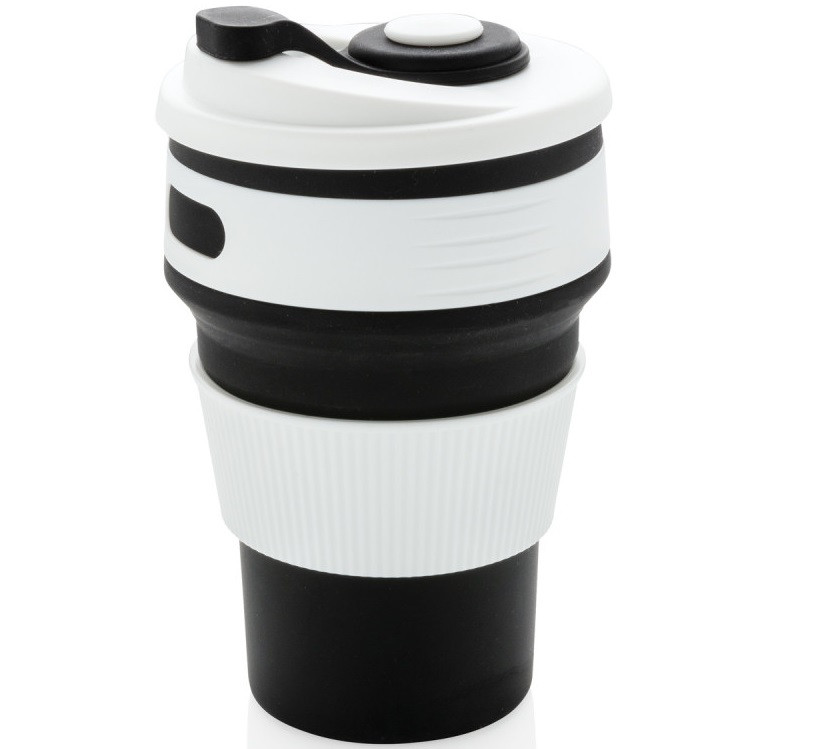 Чашка складна силіконова Collapsible 5332 350мл, чорна, фото 1